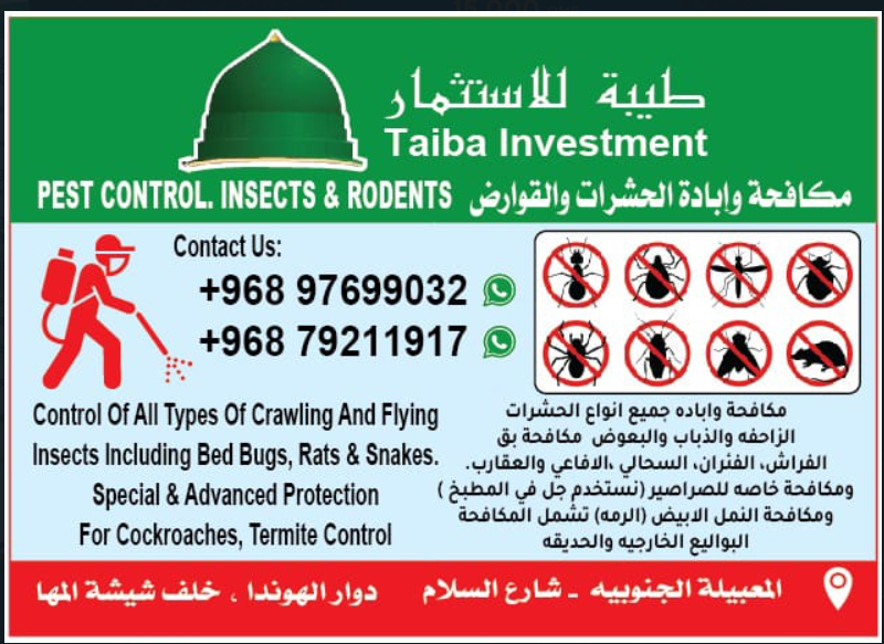 عروض مكافحة الحشرات